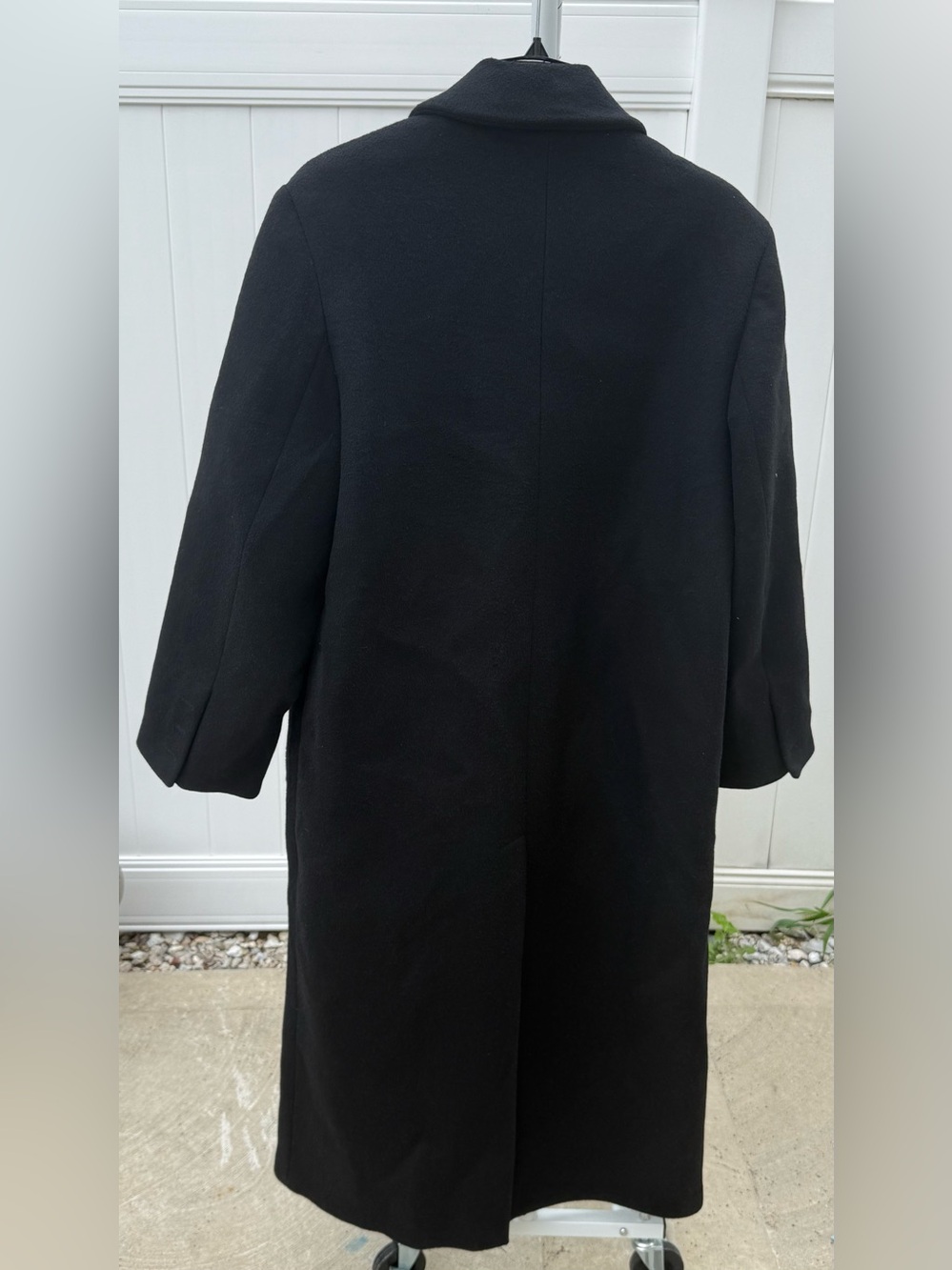 ZARA EXTRA LONG WOOL BLEND COAT, size M - Picture 8 of 9
